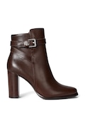 Lauren Ralph Lauren bőr csizma Brke Bt Hl 2 barna, magassarkú, 802974475002