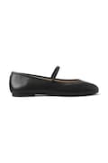 Kožené balerínky Lauren Ralph Lauren Jayna Mj čierna farba, 802977874001