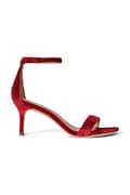 Πέδιλα Lauren Ralph Lauren Allie Mid χρώμα: κόκκινο, 802980559005