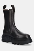 AllSaints sztyblety skórzane ALEX BOOT damskie kolor brązowy na platformie W062FB