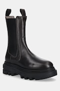 Δερμάτινες μπότες τσέλσι AllSaints ALEX BOOT γυναικείες, χρώμα: καφέ, W062FB