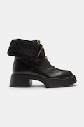 Coach botine Leah Platform culoarea negru, cu toc plat, CCH86