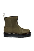 Черевики з нубуку Dr. Martens ZebZag Rigger колір зелений на платформі DM42022300