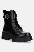 HUGO workery Kris damskie kolor czarny na platformie 50552730