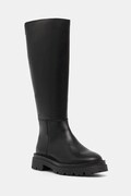Steve Madden kozaki skórzane Kaja-W damskie kolor czarny na płaskim obcasie 11004946