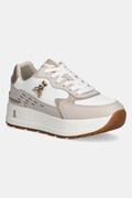 Patrizia Pepe sneakersy nubukowe dziecięce kolor beżowy PPJ917
