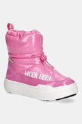 Moon Boot buty zimowe dziecięce MB JR PARK TUBE MID GLITTER WP kolor różowy 80D3440110