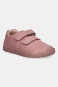 Παιδικά δερμάτινα sneakers Biomecanics χρώμα: ροζ, 241160