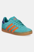 Дитячі замшеві кросівки adidas Originals GAZELLE колір зелений JR5946