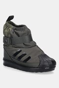adidas Originals śniegowce dziecięce SUPERSTAR 360 WTR BOOT kolor zielony JQ7952