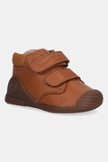 Dětské kožené polobotky Biomecanics hnědá barva, 251133
