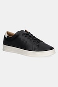 Calvin Klein sneakersy skórzane PURE LOW LACEUP CUPSOLE HF LTH męskie kolor czarny HM0HM01859