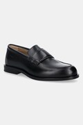 Шкіряні мокасини Calvin Klein ESS RUBBER BAND LOAFER LTH колір чорний HM0HM01923
