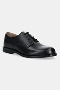 Calvin Klein półbuty męskie skórzane ESS RUBBER DERBY LTH czarne HM0HM02056