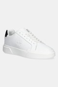 Calvin Klein sneakers din piele CHUNKY CUPSOLE LACEUP LTH culoarea alb, YM0YM01344