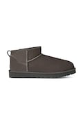 UGG śniegowce zamszowe Classic Ultra Mini kolor szary 1137391.MLF