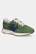 Kožené tenisky New Balance 327 zelená farba, U327WSC