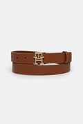 Tommy Hilfiger pasek skórzany damski kolor brązowy AW0AW17496