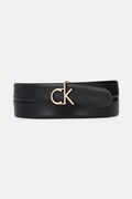 Calvin Klein pasek skórzany damski kolor czarny LV04F7033G