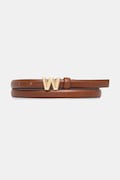Kožený pásek Weekend Max Mara PALUDE dámský, hnědá barva, 2525506014600
