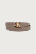 Calvin Klein pasek dwustronny damski skórzany beżowy LV04F7044G