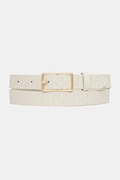 Шкіряний ремінь Calvin Klein колір бежевий LV04F7049G