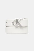Calvin Klein pasek skórzany damski kolor beżowy LV04F7054G
