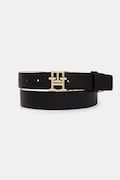 Tommy Hilfiger obojstranný opasok dámsky kožený čierny AW0AW18019