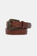 Δερμάτινη ζώνη Pepe Jeans γυναικεία, χρώμα: καφέ, PL020869