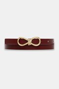 HUGO curea de piele culoarea bordo, 50554103