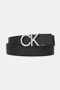 Oboustranný kožený pásek Calvin Klein pánský, černá barva, LV04D7035G