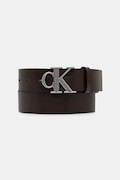 Kožený opasok Calvin Klein hnedá farba, LV04D7016G