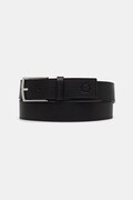 Δερμάτινη ζώνη Trussardi χρώμα: μαύρο, B349B000012N