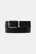 Δερμάτινη ζώνη Trussardi χρώμα: μαύρο, B353B000009N