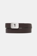 Δερμάτινη ζώνη Trussardi χρώμα: καφέ, B346B000010N