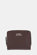 Tommy Hilfiger portfel skórzany damski kolor brązowy AW0AW17499