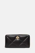Tory Burch portofel de piele Kira Diamond Quilt culoarea negru, 154989-001