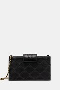 Tory Burch poșetă de piele Fleming culoarea negru, 167250-001