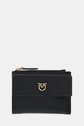 Δερμάτινο πορτοφόλι Pinko χρώμα: μαύρο, 103612 A0F1