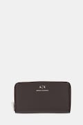 Armani Exchange portfel damski kolor brązowy XW000359 AF12040