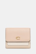 Coach leather wallet Mila beige color CAO14