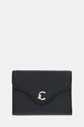 Coccinelle portofel de piele COCCINELLE C-ME culoarea negru, E2.SSL.11.F0.21