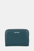 Кожен портфейл Calvin Klein в тюркоазено LV04F1075G