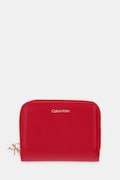 Calvin Klein Peněženka dámská kožená burgundská LV04F1075G