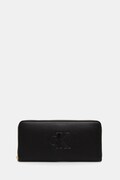 Calvin Klein portfel damski z imitacji skóry czarny LV04F1077G