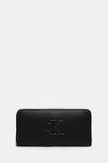 Calvin Klein portfel damski z imitacji skóry czarny LV04F1077G