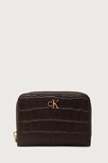 Calvin Klein portfel damski skórzany brązowy LV04F1095G