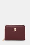 Tommy Hilfiger portfel damski kolor bordowy AW0AW17742