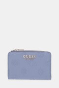 Guess portfel LAUREL damski kolor niebieski SWPD74 59156