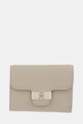 Tommy Hilfiger portfel damski kolor beżowy AW0AW18034
